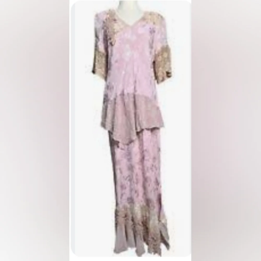 Gorgeous Spencer Alexis Rose Colored  2 piece dress - Picture 2 of 6